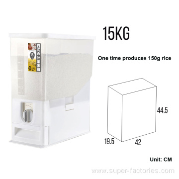 15KG Plastic Rice Storage Barrel For Kitchen Using